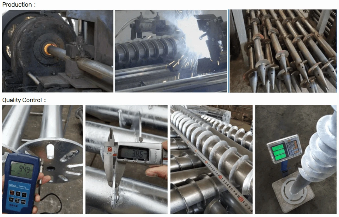 Screw Pile Foundation Production